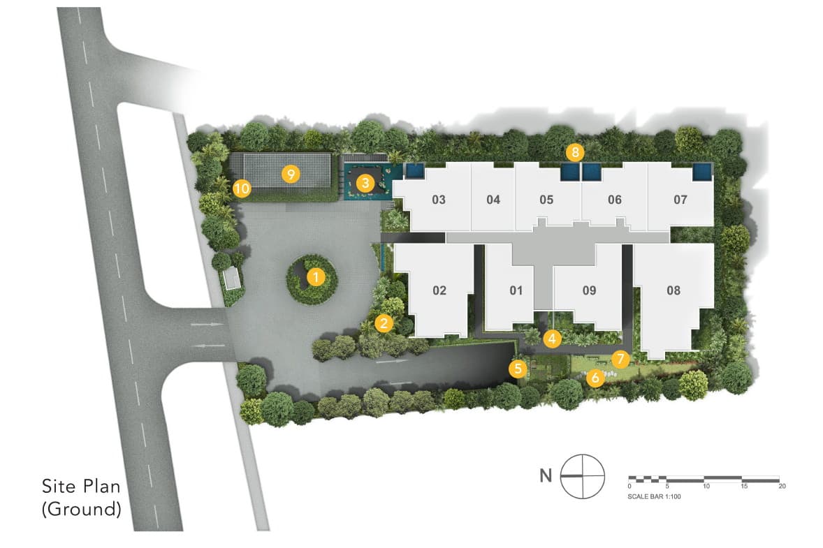 JERVOIS PRIVE site plan