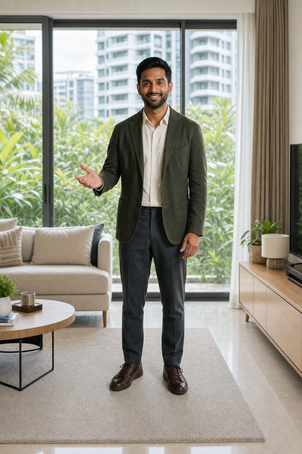Arjun, fictional AI-generated property presenter